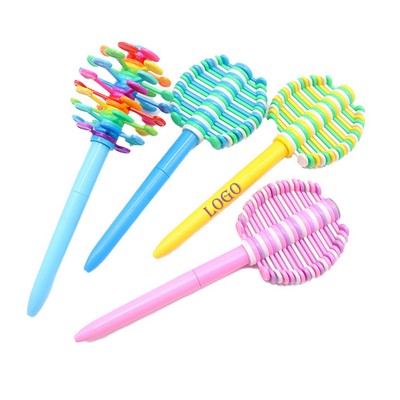 Lollipop-Shaped Spinning Pen