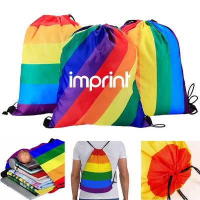 Rainbow Drawstring Bag