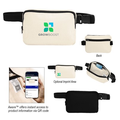 Aware™ 10 Oz. Recycled Cotton Canvas Belt Bag