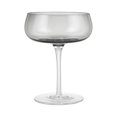 Blomus Belo Champagne Saucer Glasses - 7 Ounce - Set Of 2 - Smoke