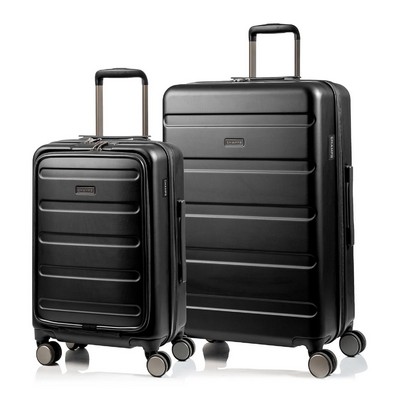 Champs Luggage Tech Luggage Set Size 2 Pieces - Black