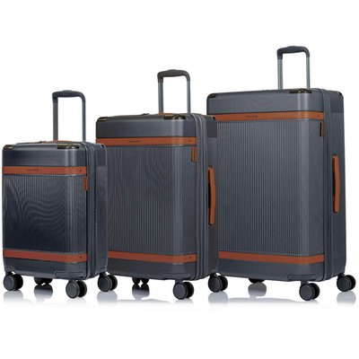 Champs Luggage Vintage Air Luggage Set Size 3 Pieces - Gray