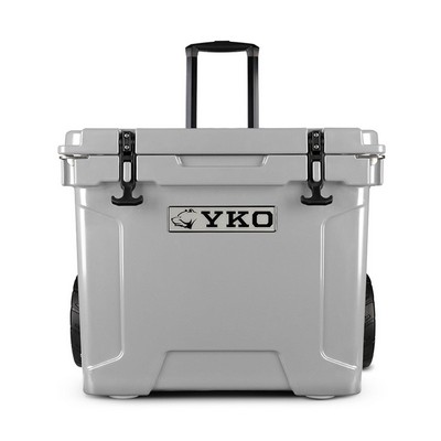 Yukon Outfitters Party Wagon 35Qt Wheeled Hard Cooler Gray