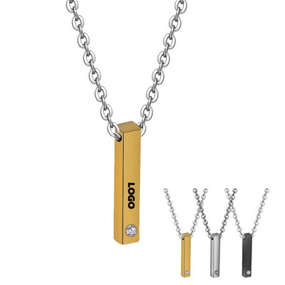 Pendant Necklace With Precious Stones