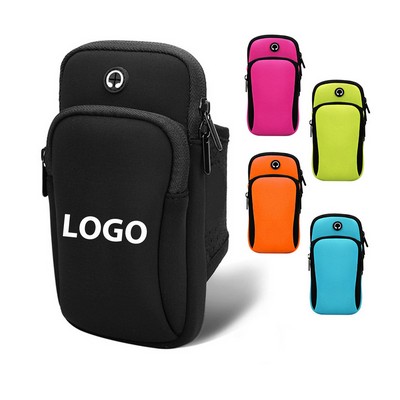 Sports Armband Pouch With Earbuds