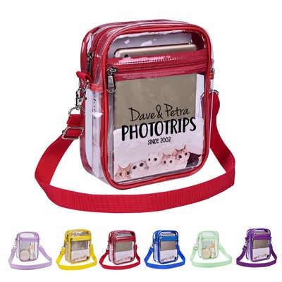 Fashioned Clear PVC Crossbody Bag