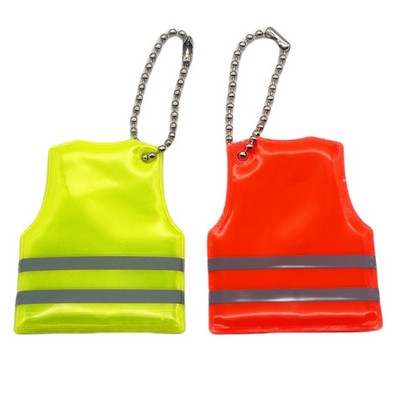 Reflective Vest Design Keychain