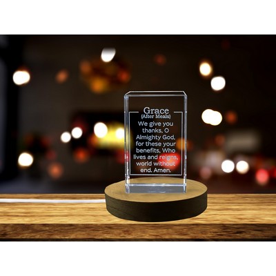 Grace After Meals Prayer Trophy