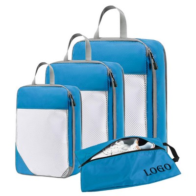 4 Set Travel Organizers Compression Packing Bags