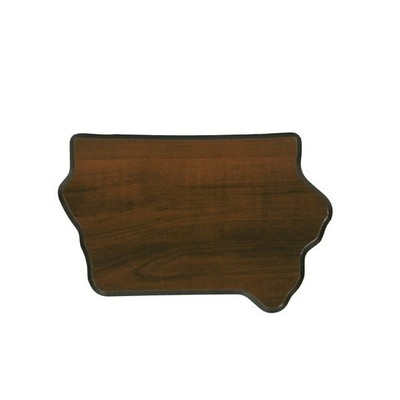 Walnut Finish State Plaque