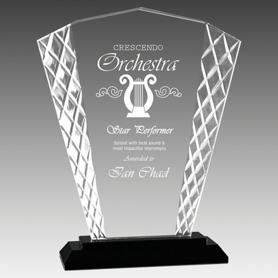 Fan Accent Glass on Base