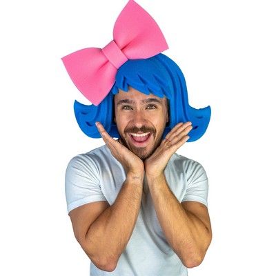 Wig with Large Bow