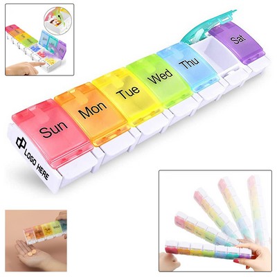 Weekly Pill Holder Organizers W/ 7 Individual Compartment