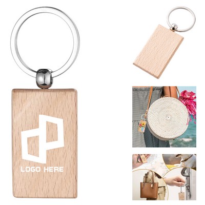 Wooden Key Tags Keychain