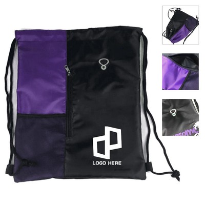 11.81X15.75" Oxford Fabric Drawstring Backpack