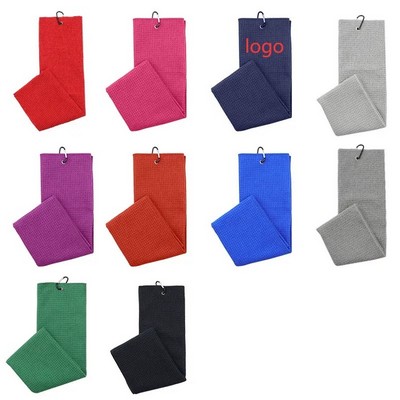 Microfiber Golf Towel with Metal Grommet and Clip