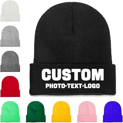 Knitted Winter Beanie Hat