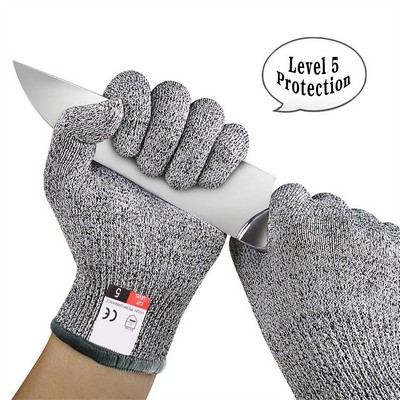 Level 5 Protection Durable Cut-Proof or Cut-Resistant Gloves