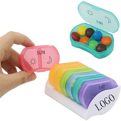 Portable Seven-Day Sealed Pill Box