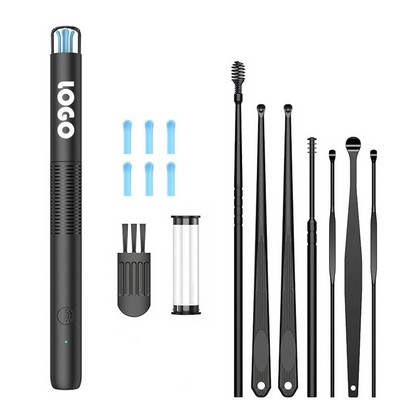 Smart Temperature-Controlled Visual Ear Pick 7-Piece Set