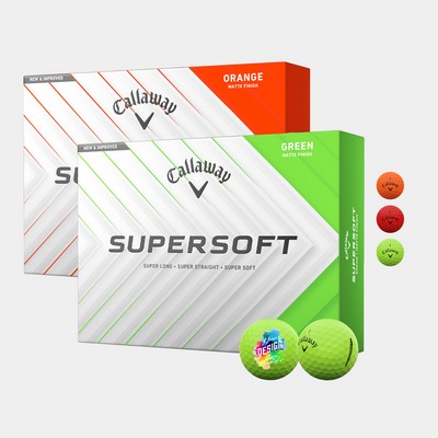 Callaway® Supersoft Matte Golf Balls with Custom Imprints