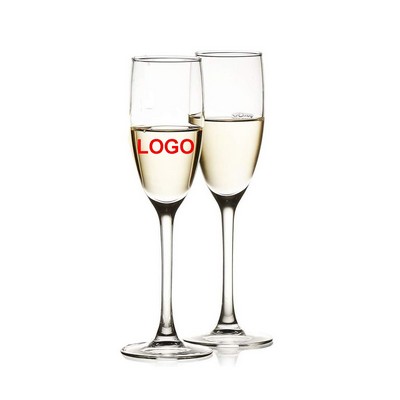 5oz Custom Food Grade Clear Plastic Champagne Flute Disposable Toasting Glasses