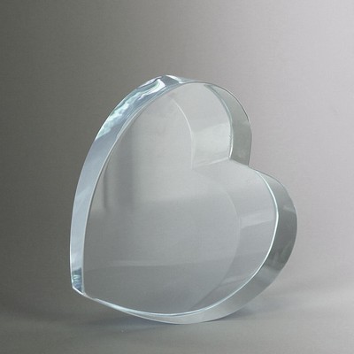 Optical Crystal Heart Award (4 1/2" x 4 1/2")