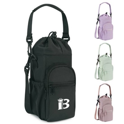 40oz Adjustable Waterproof Insulated Bottle Carrier Bag