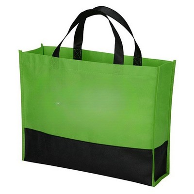 Waterproof Reflective Geometric-Print Reusable Shopping Tote