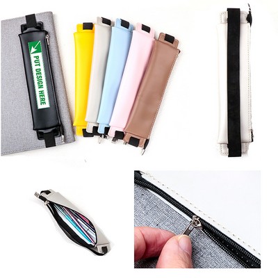 PU Leather Pen Pencil Pocket Case