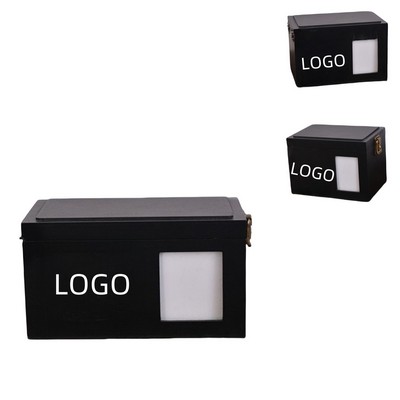 Rectangular Wooden Photo Frame Urn W/Lock