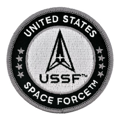 Officially Licensed U.S. Space Force Round Logo Embroidered Patch - Iron On