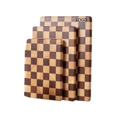 Wooden Checkerboard Cutting Board Chopping Board