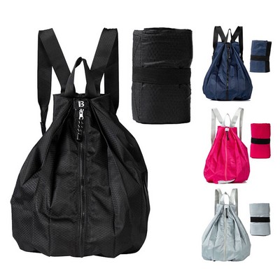 Lightweight Foldable Nylon Backpack w/ Large Capacity