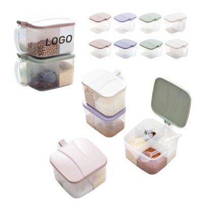 Household Kitchen Divided Seasoning Box
