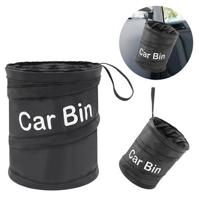 Pop-Up Car Trash Can Leak Proof Collapsible Garbage Bin