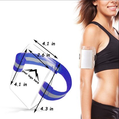 Reflective Silicone Armband ID Holder