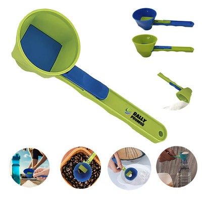 Mess-Free Protein Powder Scoop with Sliding Funnel