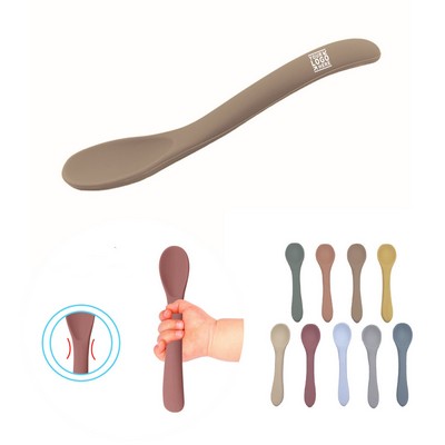 Silicone Baby Self Feeding Spoons