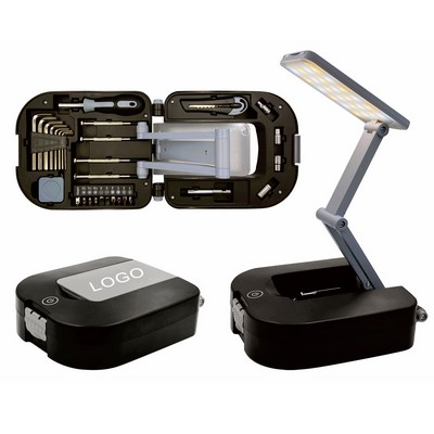 Multifunctional Portable LED Table Lamp Emergency Worklight with Tool Kit