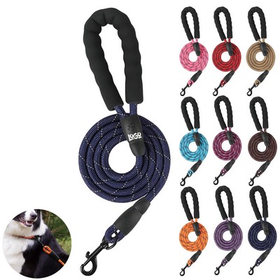 Dog Leash with Padded Handle & Reflective Threads