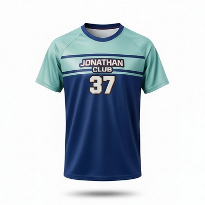 Men's Premium Sublimated Crew Neck Raglan Baseball T-Shirt