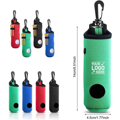 Golf Tee Portable Neoprene Holders Pouch