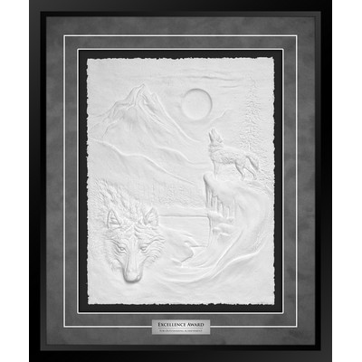 Moonshadow - Cast Paper Sculptured Art - Shadowbox Award