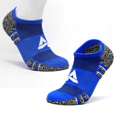 Knitted Low-Cut Ankle Socks with Cushioned Bottom - 168 Needle