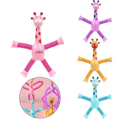 Telescopic Suction Cup Giraffe Toy