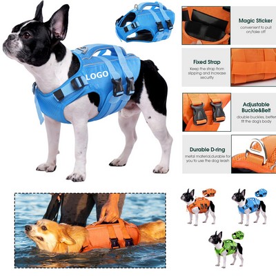 Reflective High Flotation Dog Life Jacket