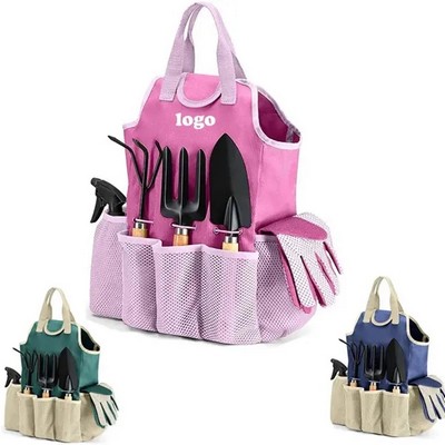 9" 1 Gardening Tool Kit with Tote Bag