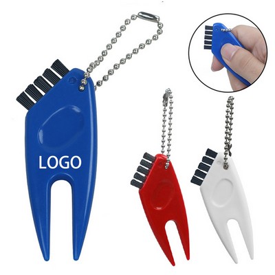 2-in-1 Mini Golf Divot Tool w/ Keyring