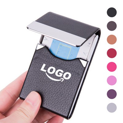 PU Leather Business Card Holder